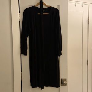 Black relaxed dress with tie. Size XL